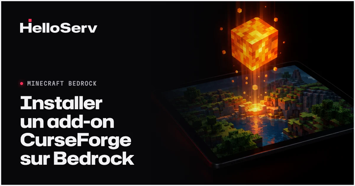 Installer un add-on CurseForge sur son serveur Minecraft Bedrock (exemple réel)