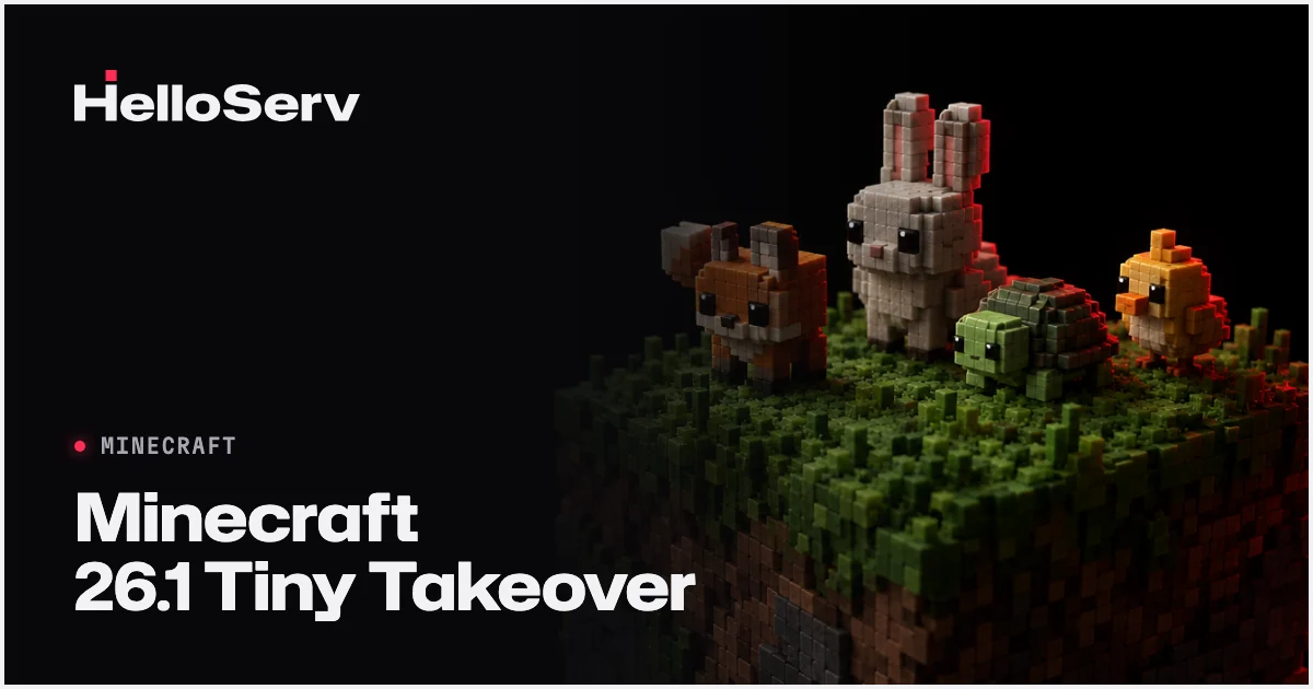 Minecraft 26.1 Tiny Takeover : tout sur la mise à jour + le nouveau système de version