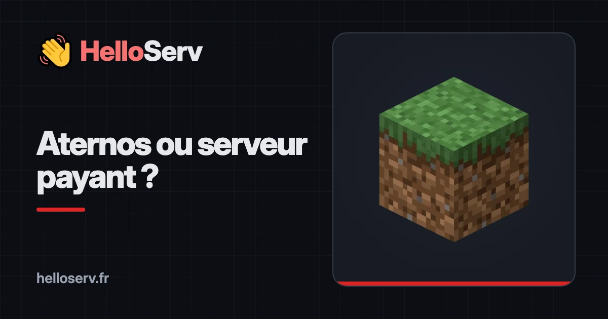 Aternos ou hébergement payant : à partir de quand basculer ?