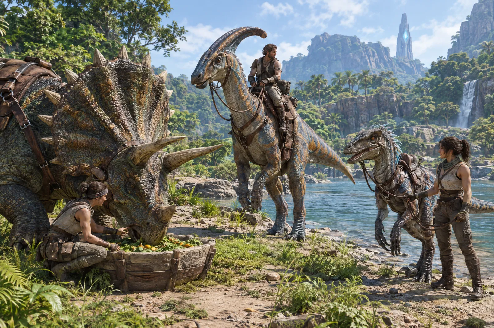 Domptez les dinosaures ensemble