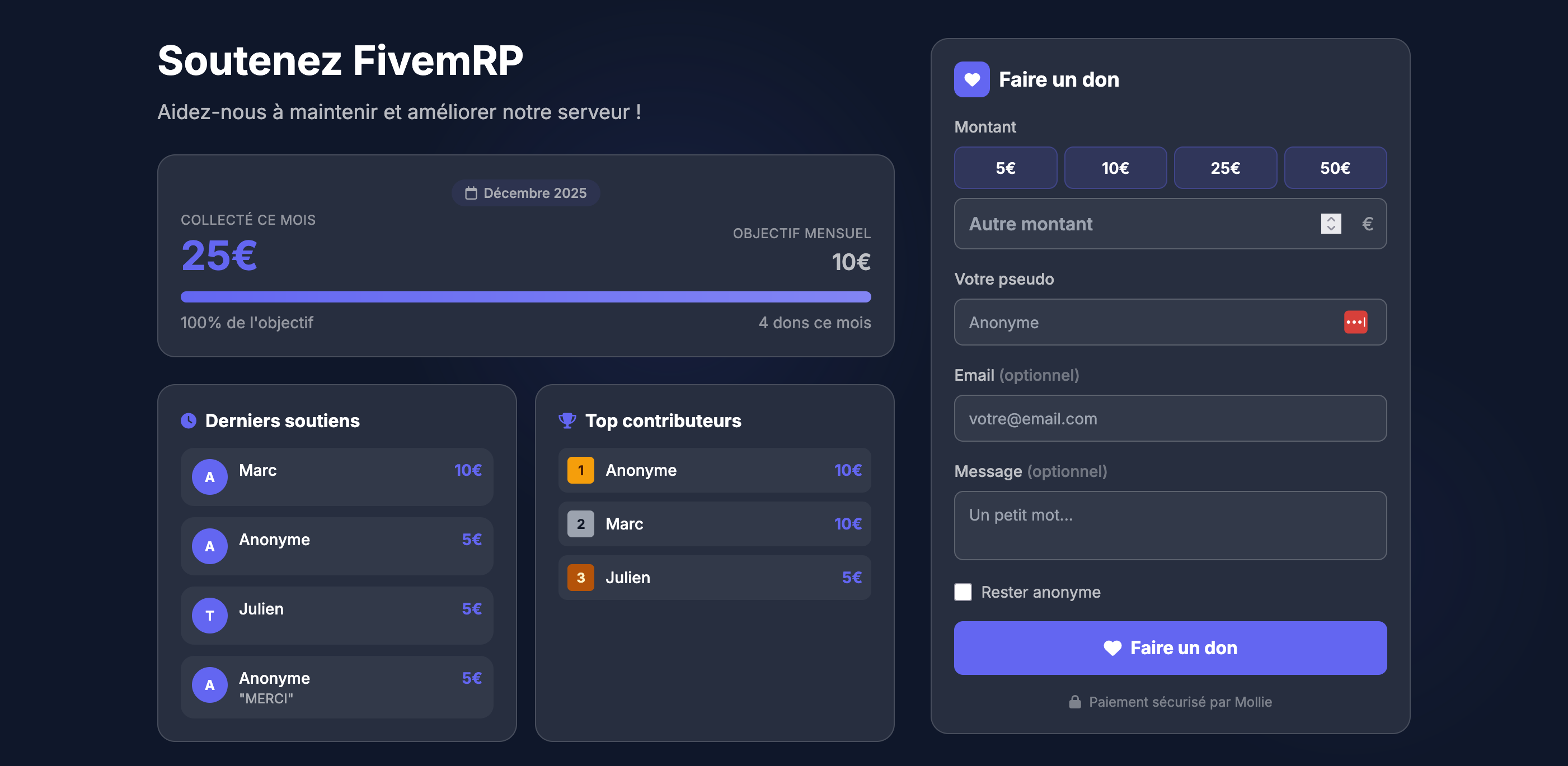 Boutique serveur Minecraft & FiveM : Comment recevoir des dons de sa communauté ?